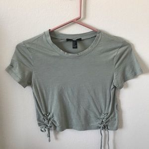 Sea foam Green Cropped Tee